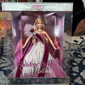 Barbie Holiday Doll - Pink and Silver Elegance
